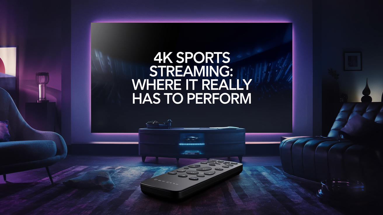 4K Sports Streaming: Where It Really Has to Perform