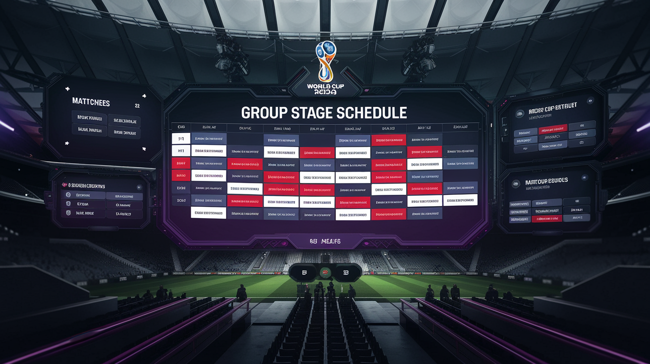 Group Stage Schedule: June 11 to 27 (72 Matches)